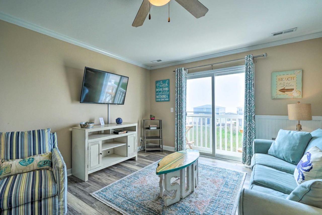 Ocean-View Oak Island Condo, 1 Block To Beach! Экстерьер фото